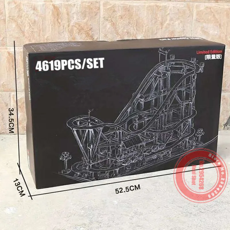 Новые моторизованные американские горки подходят для Technic City Power Function фигурки