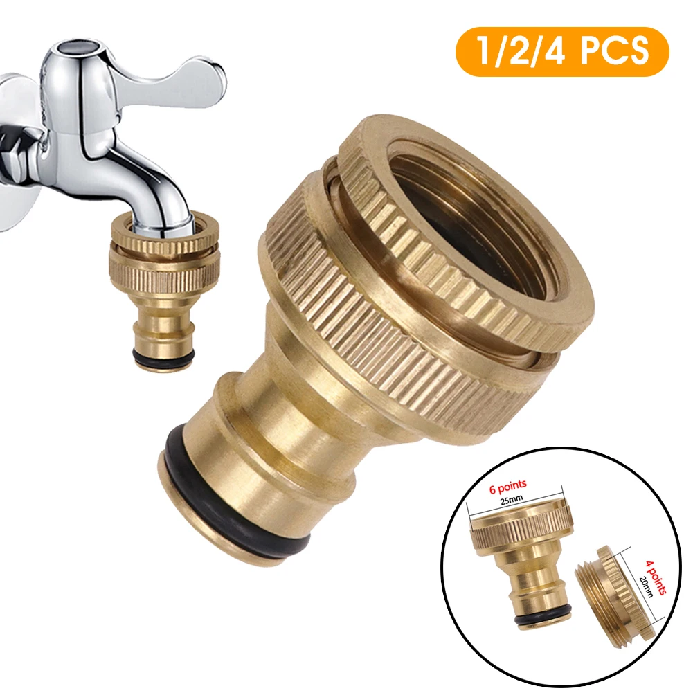 

1/2/4PCS Hose Quick Connect Brass Quick Connector Fitting 3/4 Inch Accessories Can CSV Garden Watering Fittings Garden Supplies