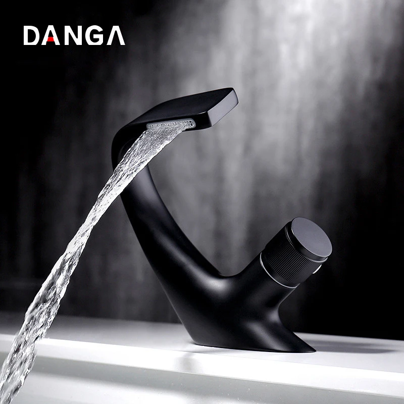 

Basin Faucet Concealed Water Faucet Bathroom Faucet Brass Sink Tap Waterfall Water Tap Hot and Cold Mixer Creative Vanity Faucet