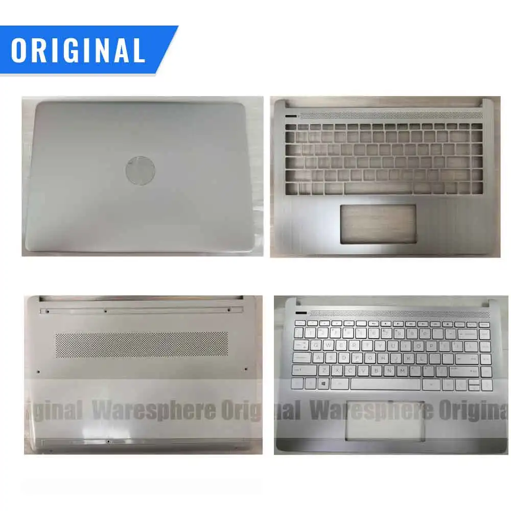 

New Original for HP 14-DQ TPN-Q221 LCD Back Cover Rear Lid Palmrest keyboard Bottom Base Case L88200-001 EA0PA003010 EA0PA001010