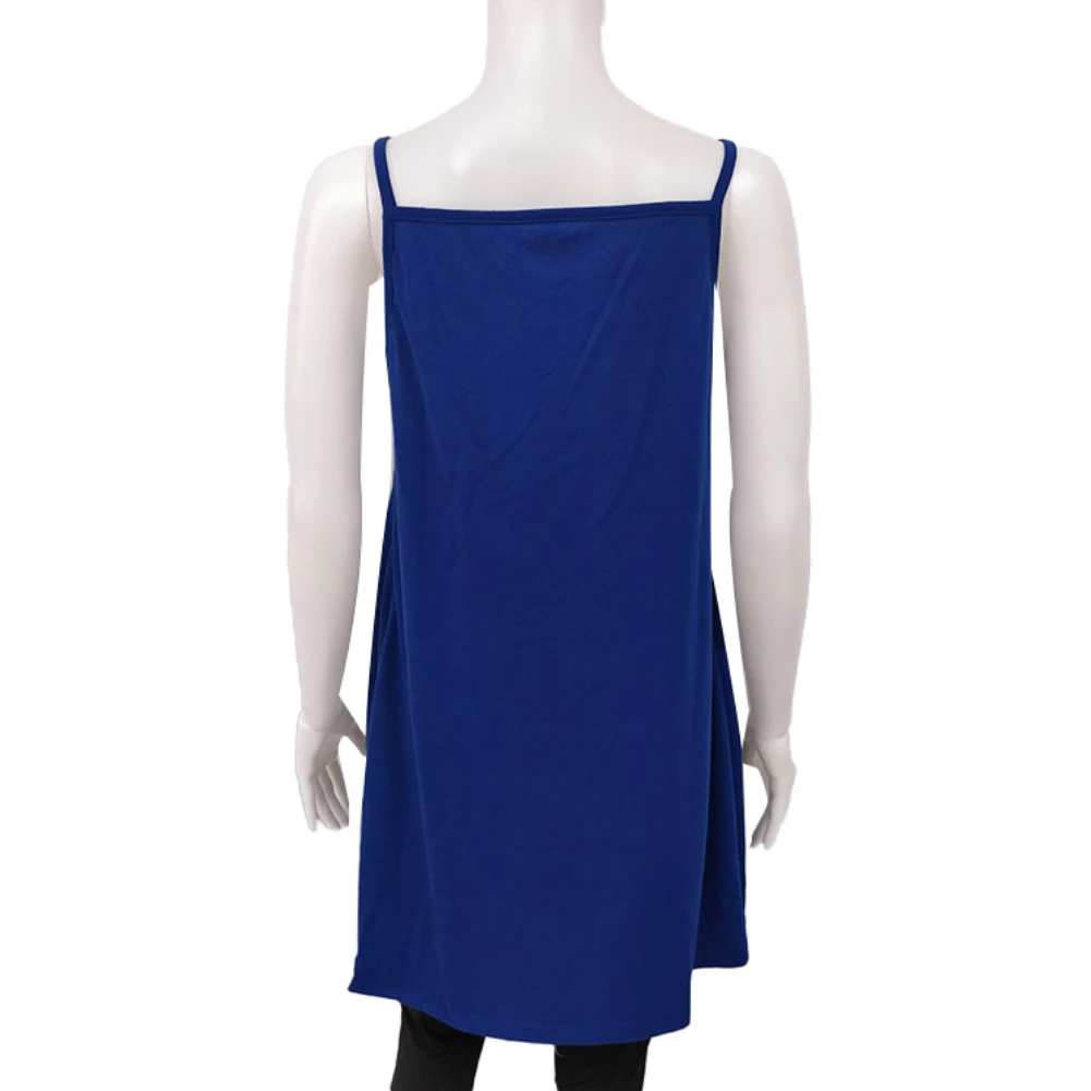 

Women V Neck Sleeveless Button Pleated Large Hem Sundress Knee-length Dress Female Solid color vest Dress Casual Vestidos