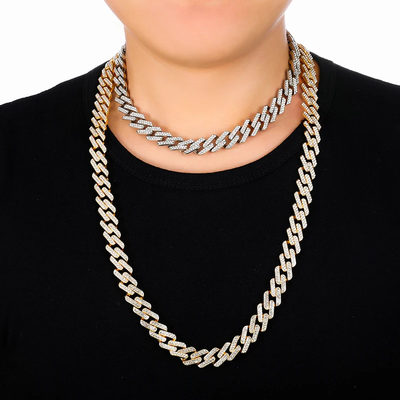Хип-хоп, 1 комплект, 13 мм, Bling Iced Out, циркон, кубинский, полный, проложить горный хрусталь, мужской браслет, ожерелье Золотое серебро для Мужчин, Ювелирные изделия