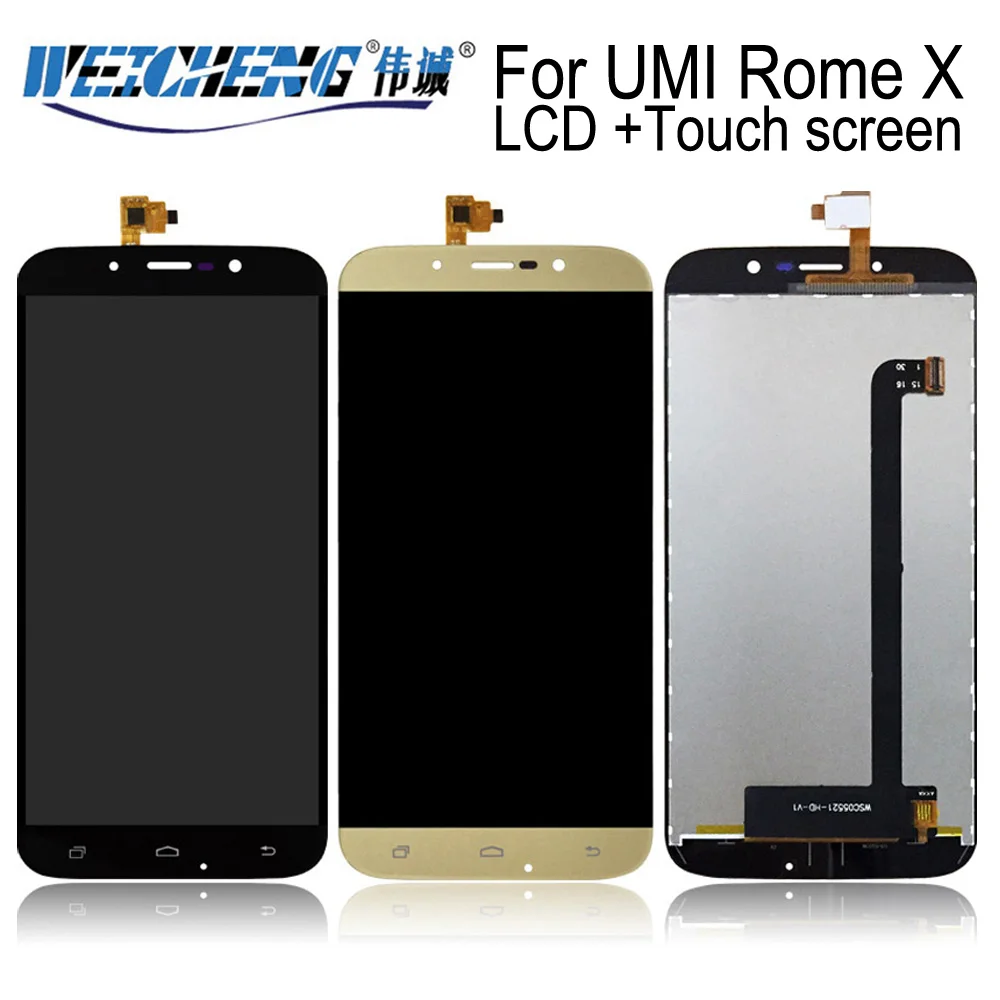 WEICHENG Bravis A553 для UMi Rome X ЖК дисплей Дисплей и кодирующий преобразователь сенсорного