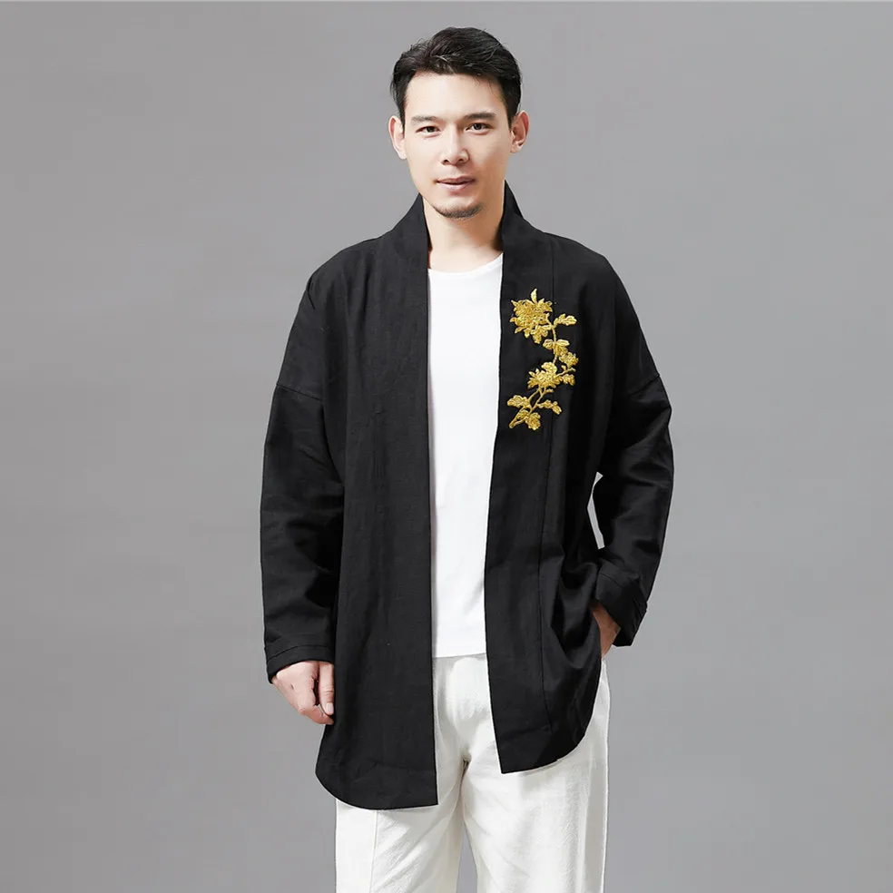 

Tang Suit Traditional Chinese Jacket Men hanfu long sleeve Costume Chinese Style male ethnic clothing