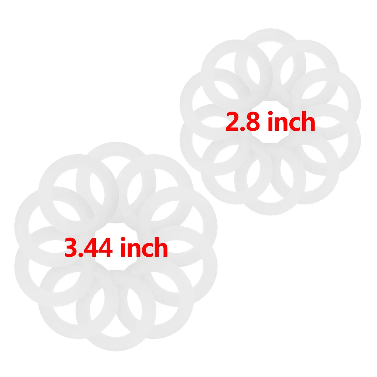 10 многоразовых силиконовых герметичных уплотнительных колец