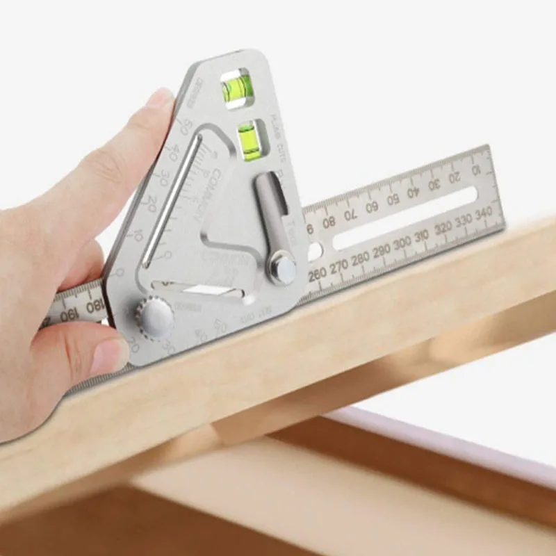 Новая плотницкая посуда практичный транспортир треугольник угломер нержавеющая