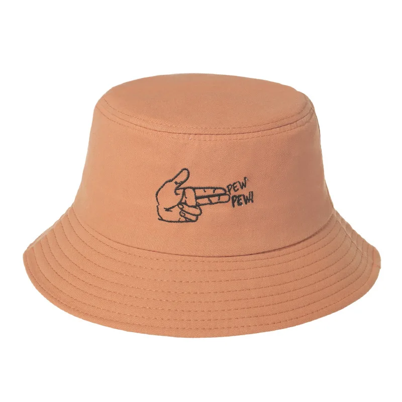 

2022 Gun Gesture Designer Bucket Hat Men Hats for Women Fisherman Cap Muts Hip Hop Caps Sombrero Pescador Chapeu Dames Panama