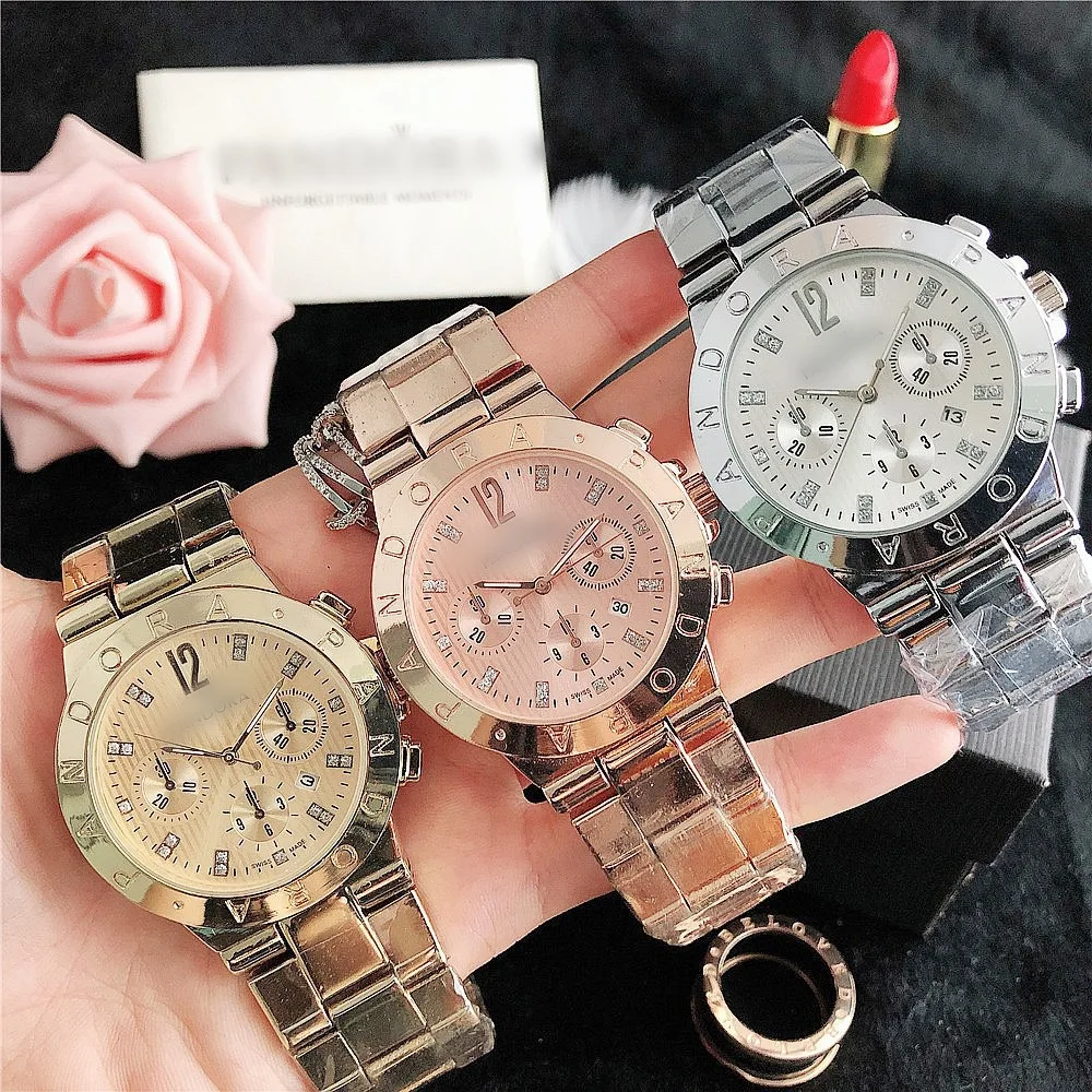 

Женские вращающиеся кварцевые часы из нержавеющей стали в европейском и американском стиле, модные ювелирные изделия, мужские подарки, щед...