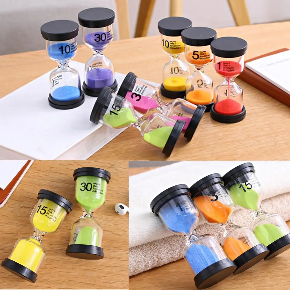 Песочные часы 7 цветов домашние настольные с таймером песочные 1 / 3 5/10/15/30 минут