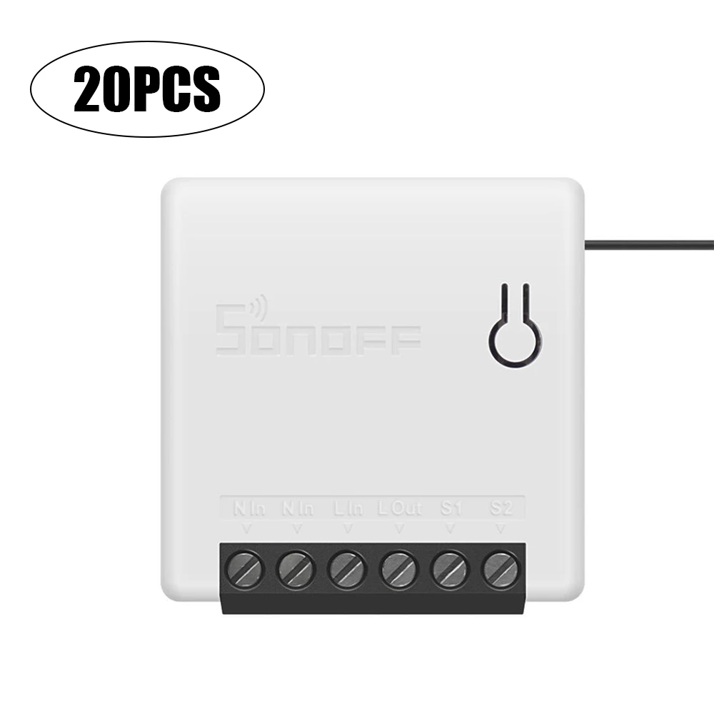 Двухсторонний Интеллектуальный мини выключатель SONOFF поддерживает