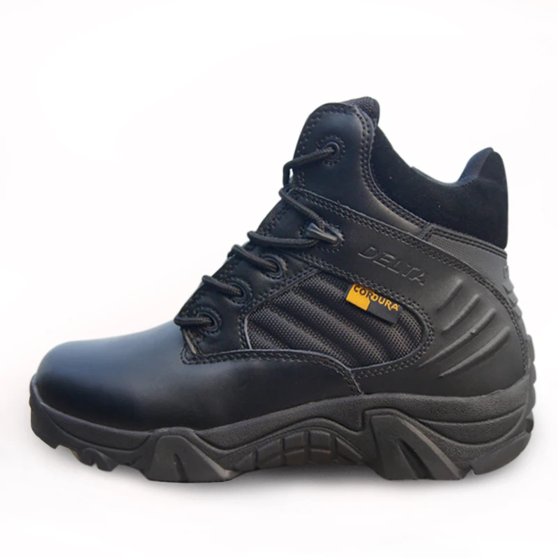 

2019 Spring Men Military Boots Genuine Cow Leather Waterproof Tactical Desert Combat Ankle Boot Men's Army Work Shoes863gy