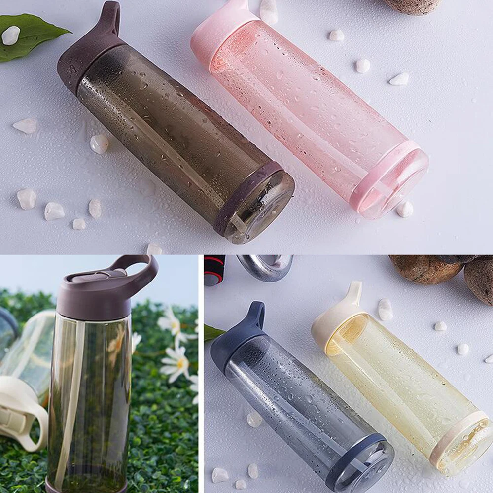 

550ml Outdoor Water Bottle with Straw Hiking Camping Portable Cute Juice Drinkware Office Sports Travel Water Drink Bottle