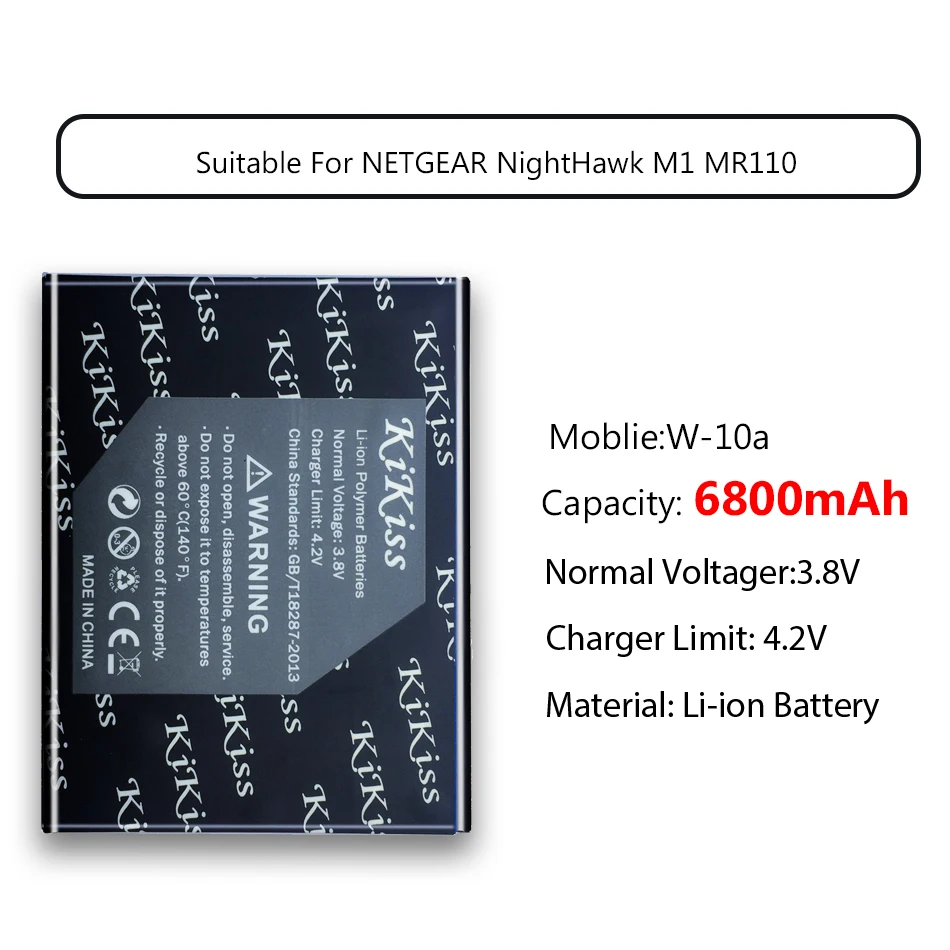W 10A мобильный телефон заменяемая батарея 6800mAh для NETGEAR NightHawk M1 MR110|Аккумуляторы