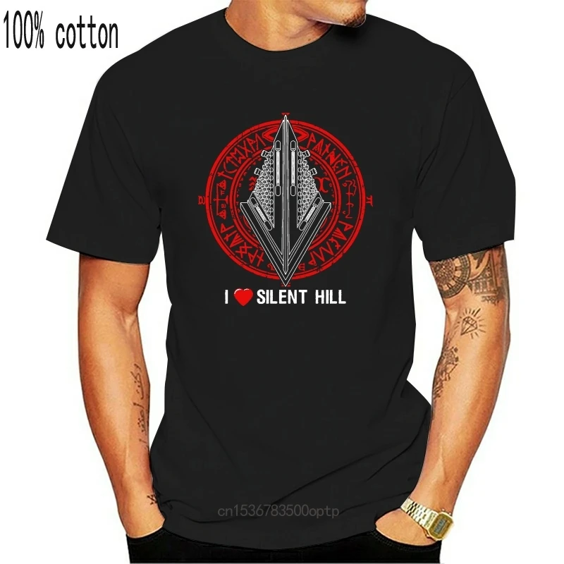 Shirt New Popular Silent S-3xl Loose T Hill Cult Men Black T-shirt Size