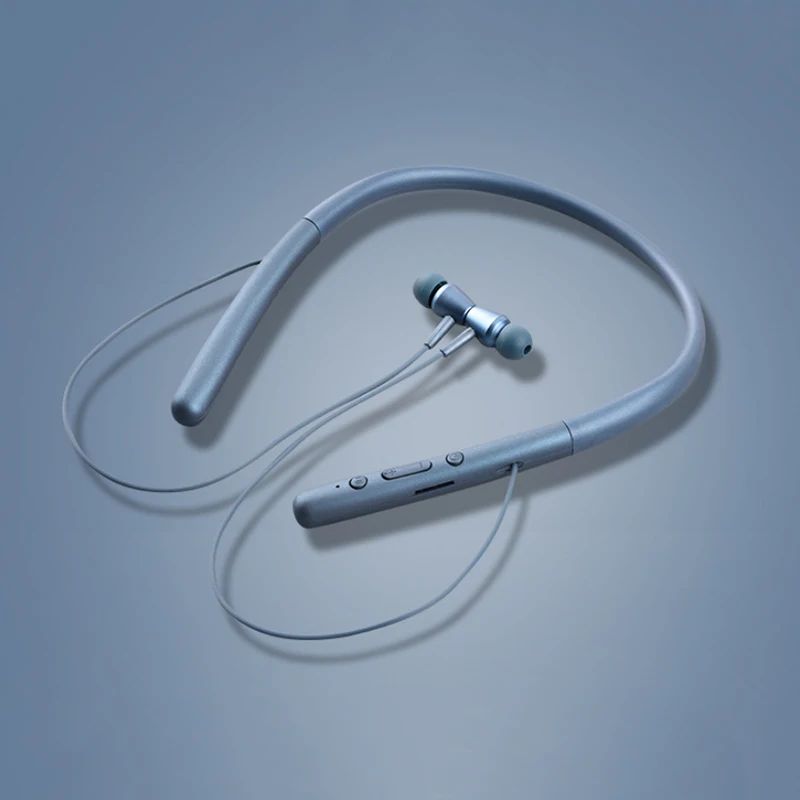 

tws Wireless Bluetooth earphone with mircophone Hanging Neck Headset Stereo Headphone Earbud FT1 Pluggable sd card