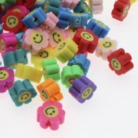 chongai 100pcs multiple choices beads fruit animal flower santa claus style polymer clay spacer beads diy necklace accessories