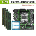 Материнская плата HUANANZHI X79 с Xeon E5 2689 4x8 ГБ = 32 Гб 1600 МГц DDR3 память ECC REG