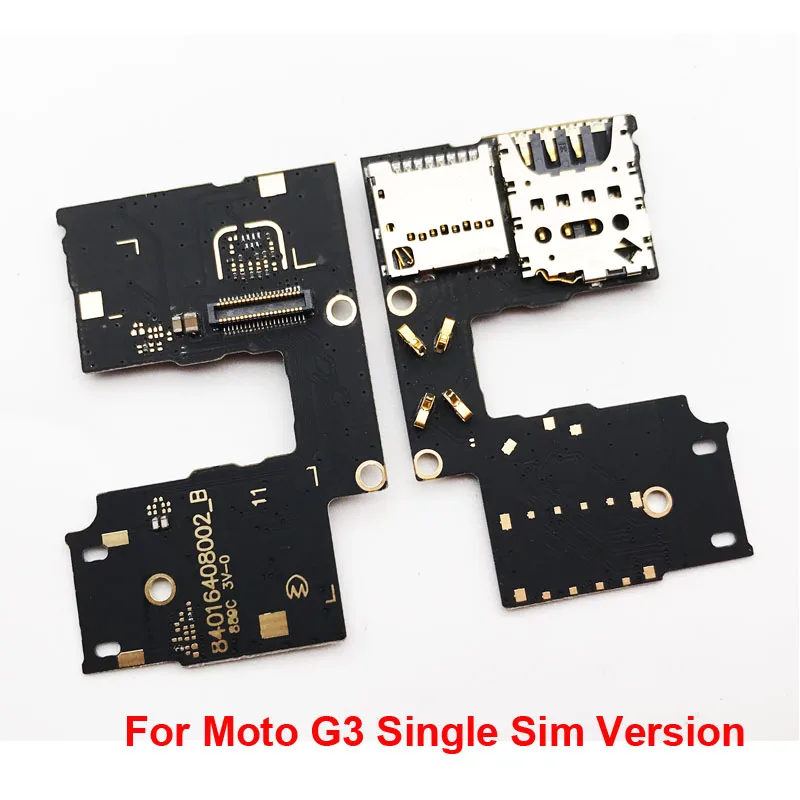 Для MOTOROLA MOTO G3 3rd GEN XT1541 XT1540 XT1548 держатель слота для SD-карты с двумя и одной SIM-картой