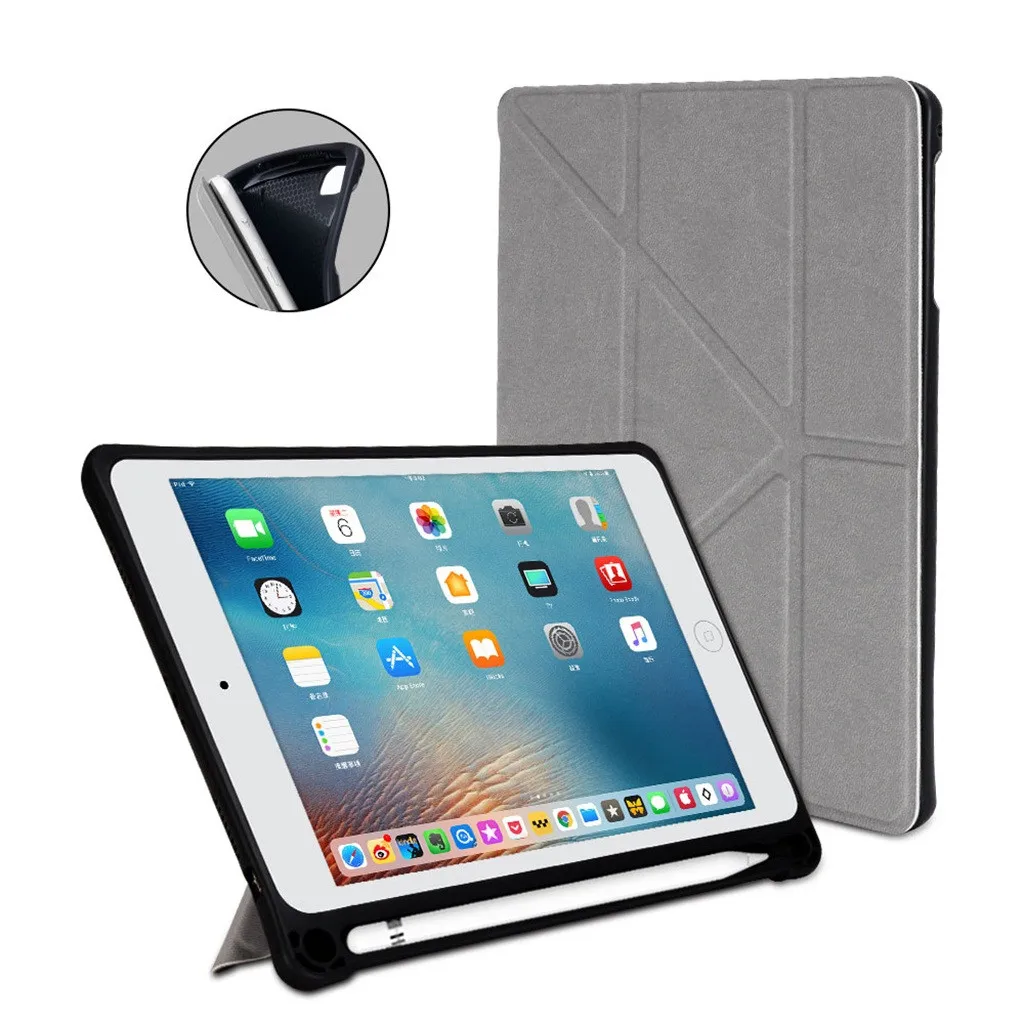 Для iPad Mini 5 2019 4/3/2/1 чехол с карандаш держатель для Тонкий Стенд Авто Режим
