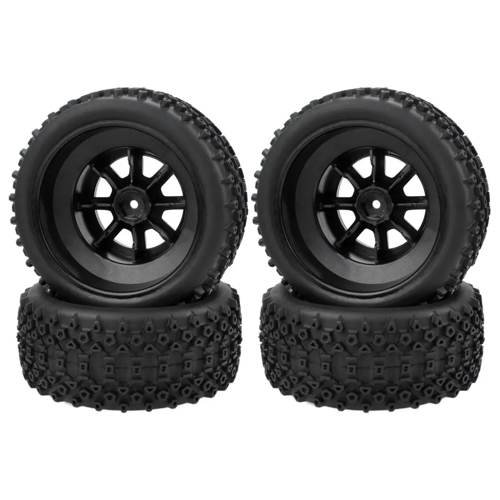 

110MM Tyre Wheels Short Course Truck Tyre Wheel Rim 12mm Hub Hex For 1/10 RC Car Traxxas Slash HPI Redcat