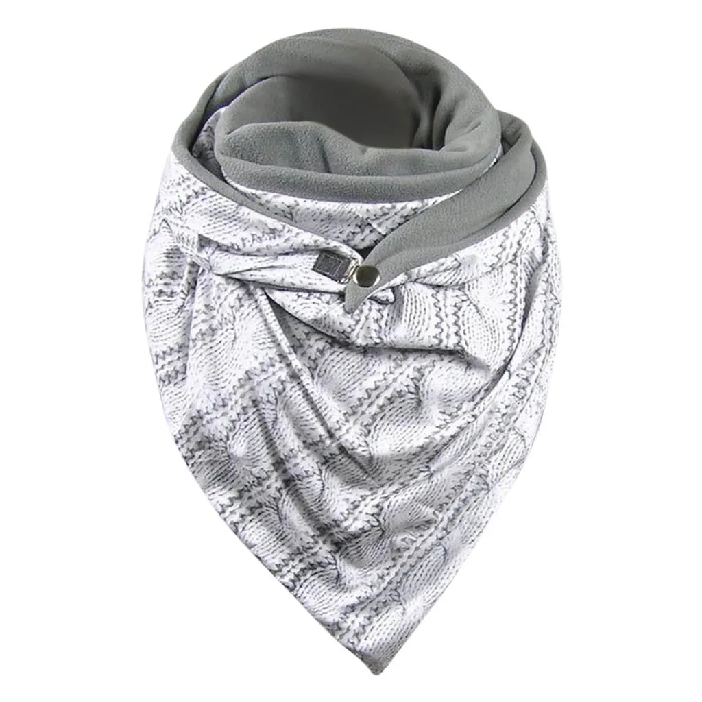 

2020 Fashion Winter Scarf For Women Soild Dot Printing Button Soft Wrap Casual Warm Scarves Shawls Scarf Women Warm Foulard