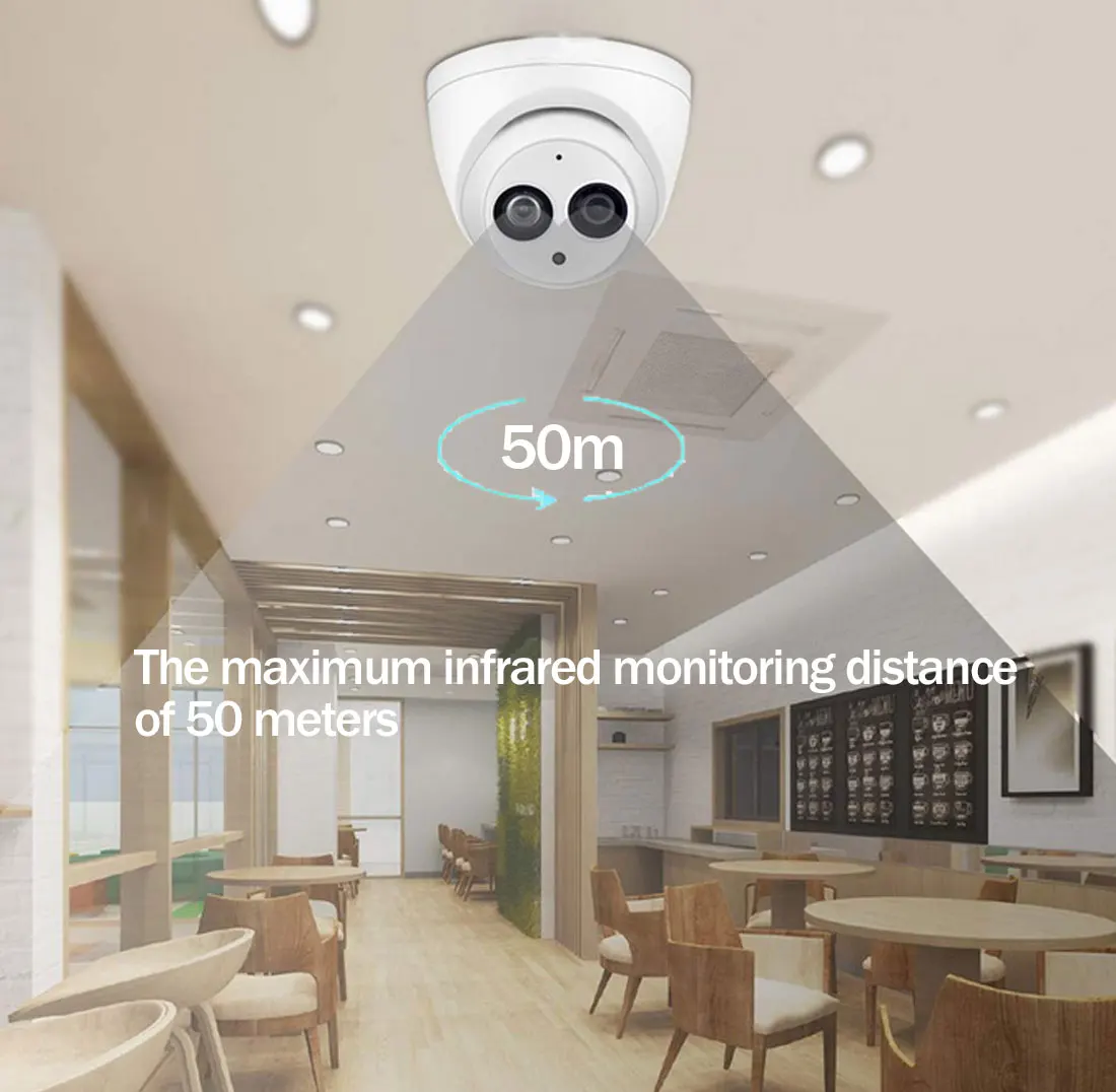 NTSC 5PM объектив ip-камера фокусное расстояние 3,6 мм wifi Сеть ИК 50 м купольная IPC-HD Starlight Встроенный микрофон камера Замена ABS корпус