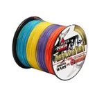 Суперполиэтиленовая многонитевая рыболовная плетеная леска, 300 м, 4 нити, spectra rainbow, прочная леска для морской рыбалки