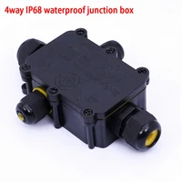 4 way ip68 waterproof junction box outdoor waterproof cable connector electrical for 4 12mm cable
