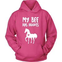 horse hoodie horse sweatshirt my bff has hooves clothing equestrian gifts horse gifts horse clothing z207