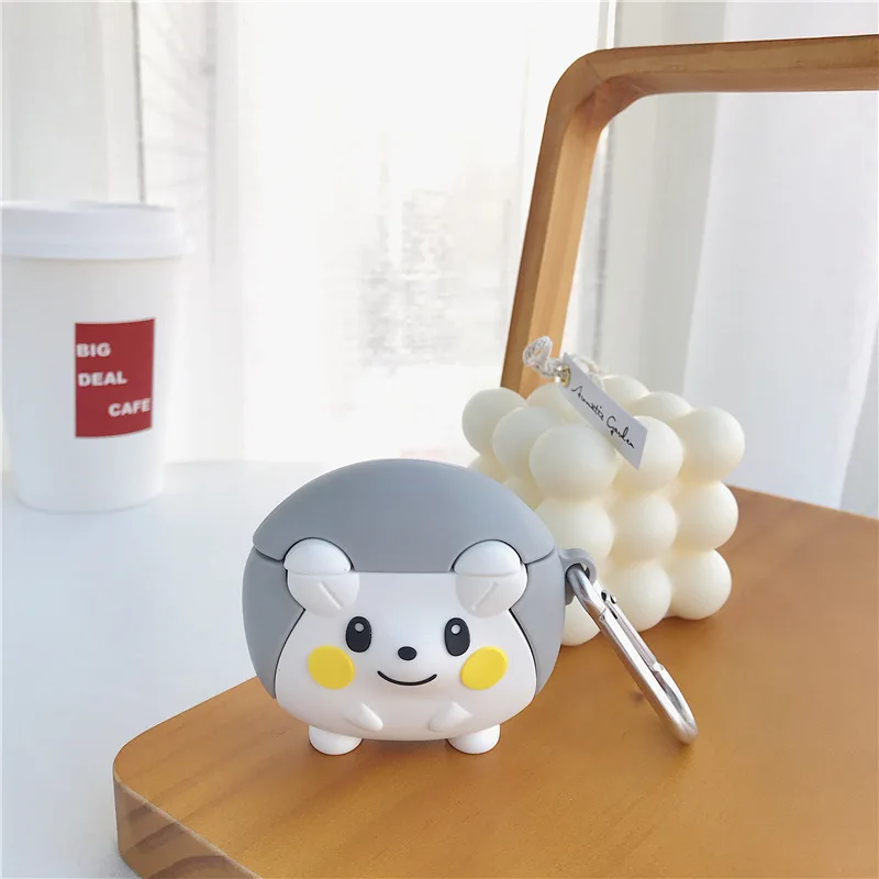 Togedemaru Bluetooth чехол для наушников Airpods милый силиконовый защитный чехол для Airpods 2 аксессуары брелок стереоскопический чармандер - Цвет: Togedemaru