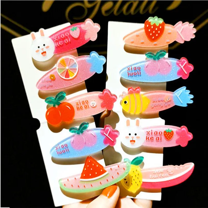 1 шт. Корейский Новый зажим для волос Фрукты Арбуз Kawaii заколки с фигурками