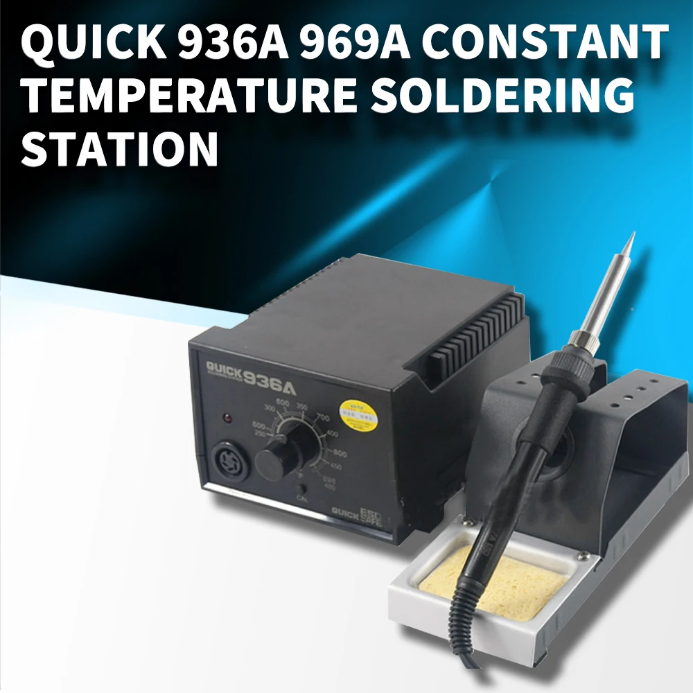 Паяльная станция QUICK 936A 60 Вт Электрический паяльник с Регулируемой Температурой
