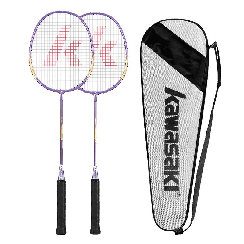 

Kawasaki Badminton Racket 1U Aluminum Alloy Frame Badminton Racquet With String KC-100 With Free Gift Shuttlecock