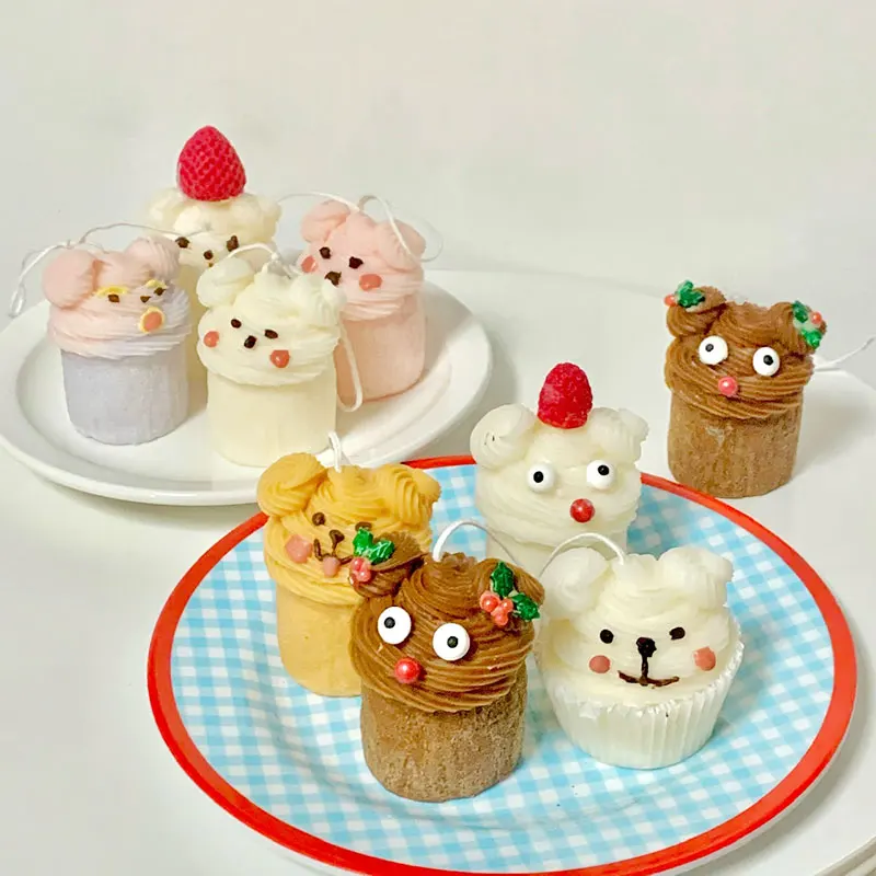 Имитация кружки для торта силиконовая форма в виде свечи гипсовый пластырь