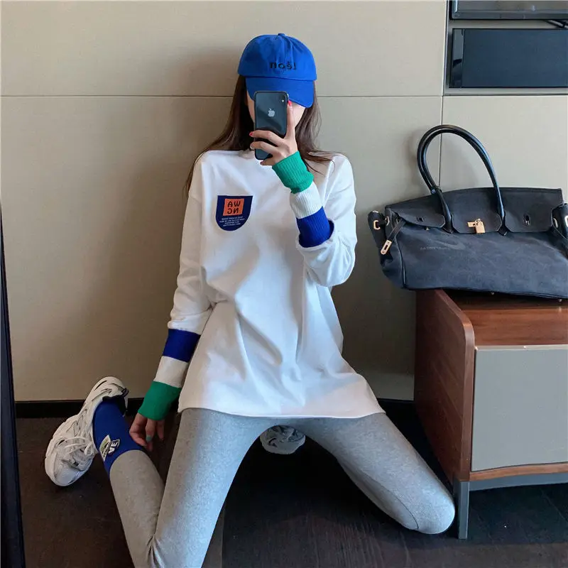 

New style of pure cotton thickened base shirt in spring and summer