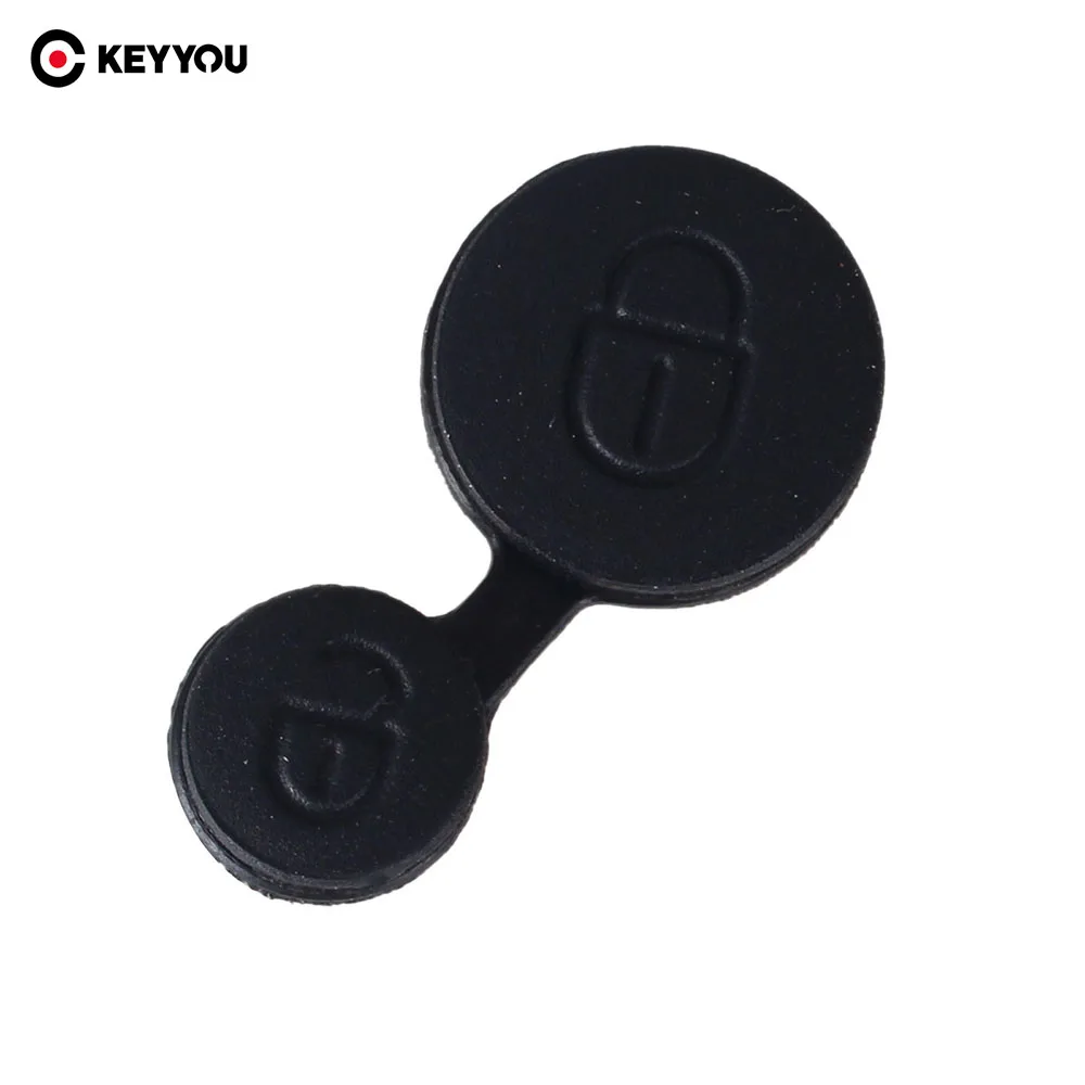 KEYYOU 2 кнопки резиновая Кнопка Замена Накладка для Citroen Elysee чехол ключей|2 button|citroen