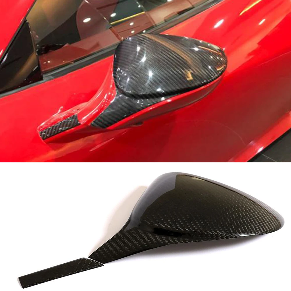 Чехлы для автомобильных зеркал заднего вида крышки Ferrari 458 2010 2015 чехлы из сухого