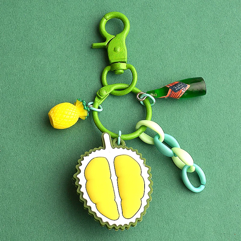 

Брелок для ключей с рисунком фруктов, пива, мороженого, 1 шт.