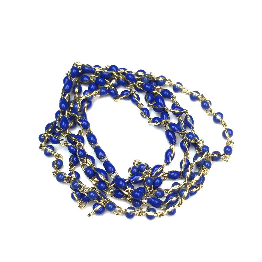 Цепочка для бижутерии сделай сам плетеная цепочка с каменными бусинами