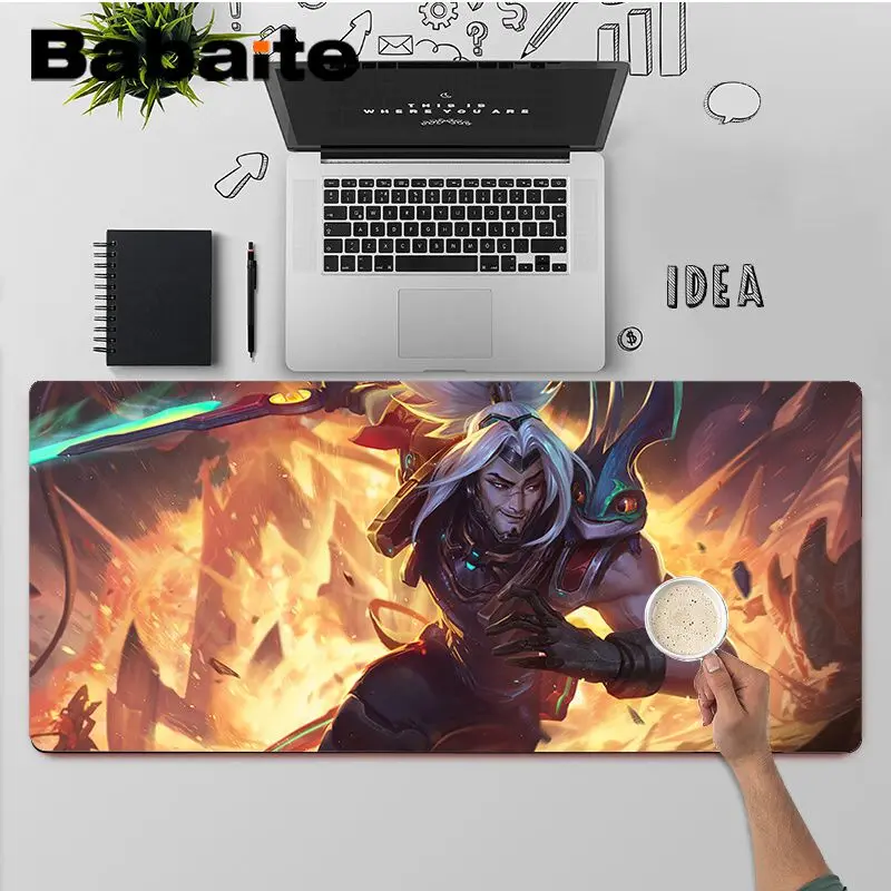 

Babaite Top Quality League of legend Durable Rubber Mouse Mat Pad Free Shipping Large Mouse Pad Keyboards Mat