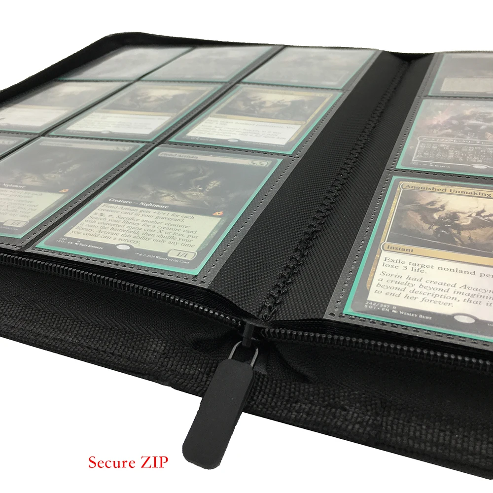 360 боковые карманы с вертикальной загрузкой коллекционная карточная связующее
