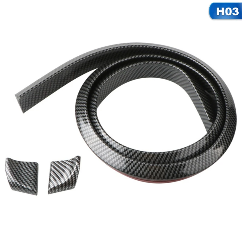 

1 Set Car Styling Universal Tail Trim Strip Without Perforation DIY Modified Spoiler 3 Colors