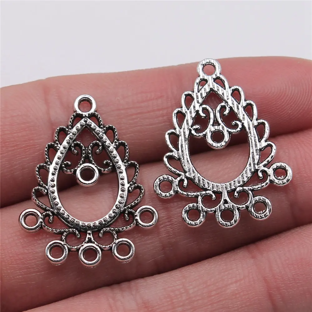 

Pendants Diy Fashion Jewellery 10pcs Earring diy earrings making accessories Connectors 22x29mm