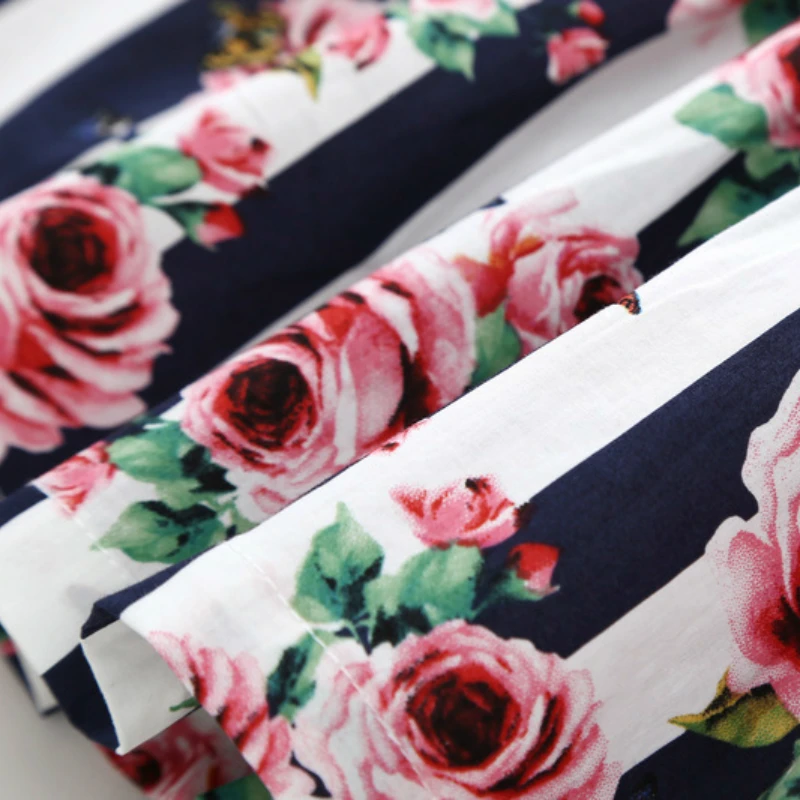 Новое летнее платье принцессы с принтом для девочек Рождественское праздничное