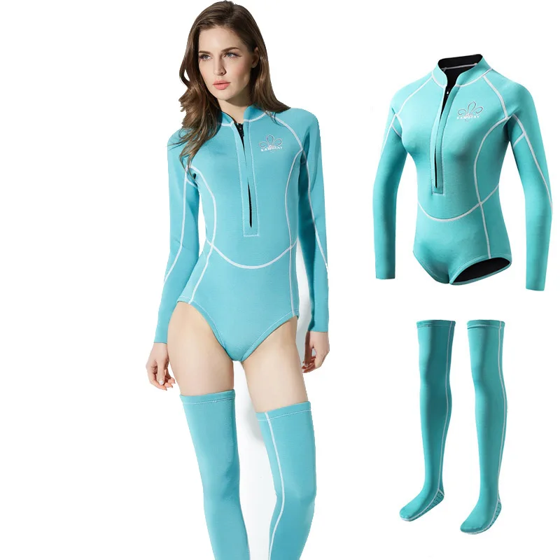Женский неопреновый гидрокостюм 2 мм женский купальник снаряжение для дайвинга