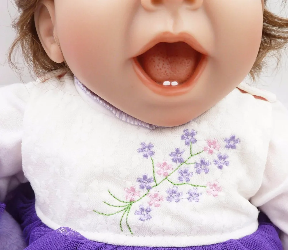 

20" New Handmade Silicone Rubber Awakened Cute Baby Skeleton Girl Doll Doll Reborn Silicone Happy Doll