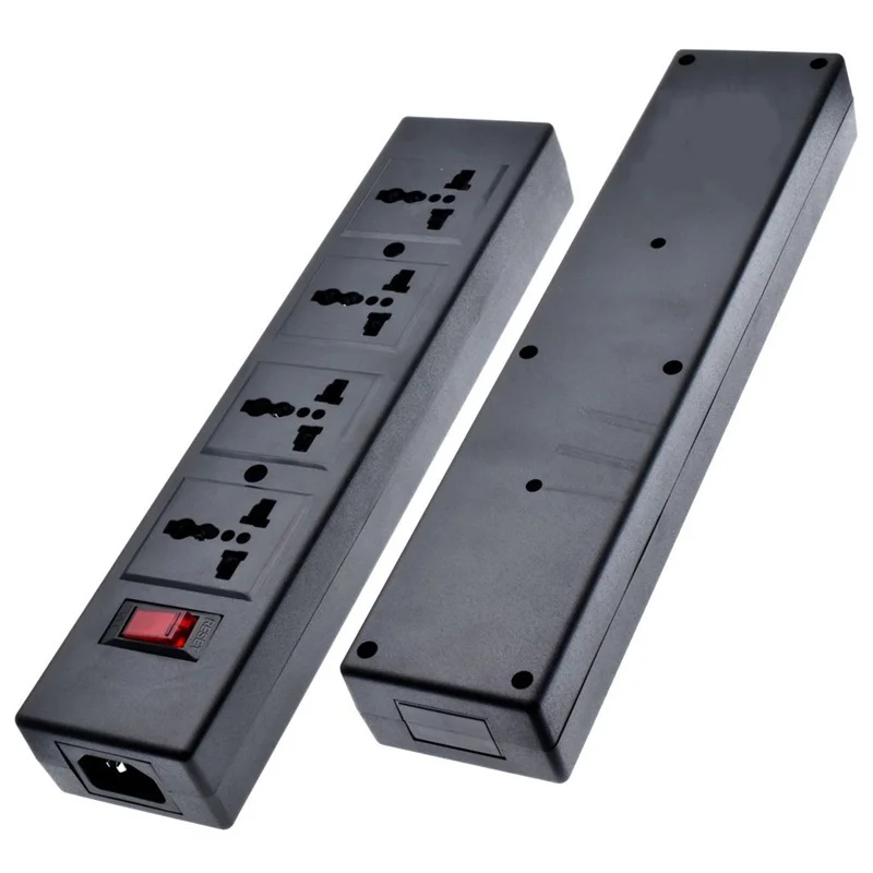 PDU PSU IEC320 C14 штепсельная Вилка вход 4-сторонняя универсальная Выходная