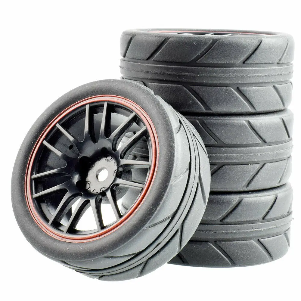 RC 9068 6087 Grip TiresTires & комплекты колес для HSP HPI 1/10 1:10 гоночный автомобиль|Детали и