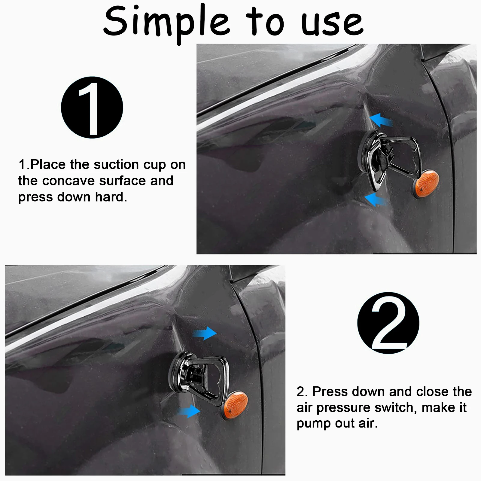

2 Styles Dent Puller Bodywork Panel Remover Multifunctional Car Paint Dent Repair Tool Auto Suction Cup Removal Tool
