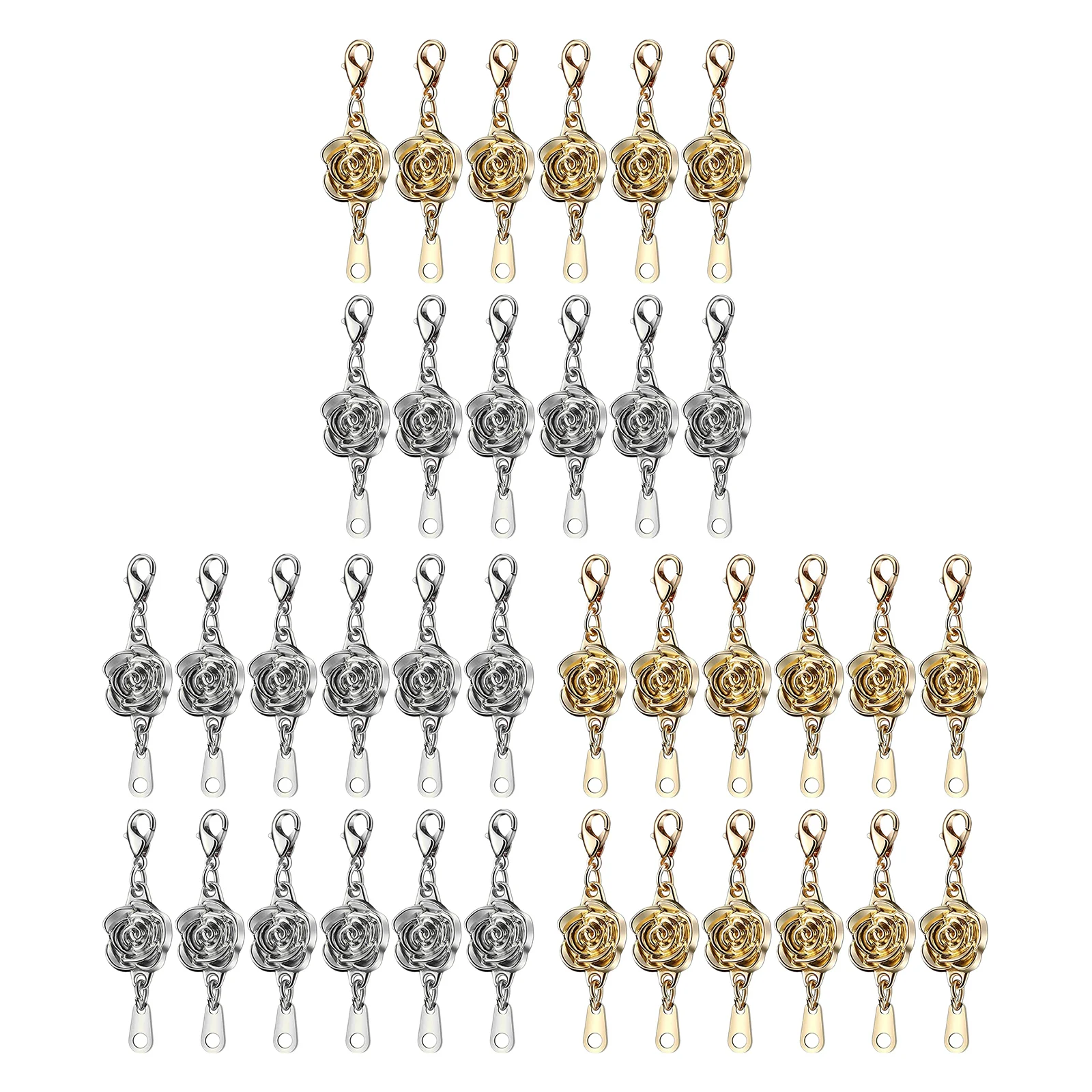 

Locking Magnetic Bracelet Clasps Magnetic Necklace Extenders Easy on and Quick Release Necklace Clasps
